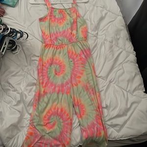 Tie dye tank top jumper